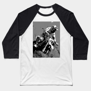 Digging up Dirt - Motocross Racer Baseball T-Shirt